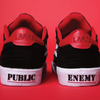 LAKAI X PUBLIC ENEMY CAMBRIDGE SKATE SHOES - BLACK/RED