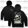 cold truth large skull graphic hoodie