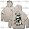 cold truth large skull graphic hoodie