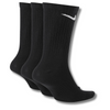 NIKE EVERYDAY CUSHIONED TRAINING CREW SOCKS 3 PACK - BLACK