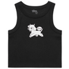 SISTA SCUM DOGGIE STYLE  WOMENS ORGANIC RIB CROP TANK TOP