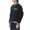 OBEY ROLL CALL VARSITY JACKET- BLACK