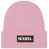 SCUM RUBBER PATCH BEANIE - CLASSIC PINK