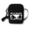 NO CHAOS THE WORLD IS YOURS SHOULDER BAG - BLACK