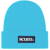 SCUM RUBBER PATCH BEANIE - SKY BLUE