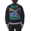 OBEY ROLL CALL VARSITY JACKET- BLACK