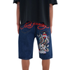 ED HARDY MENS NYC SKULL DENIM JORTS SHORTS - INDIGO