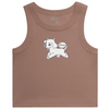 SISTA SCUM DOGGIE STYLE  WOMENS ORGANIC RIB CROP TANK TOP
