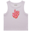 SISTA SCUM FLY WOMENS ORGANIC RIB CROP TANK TOP