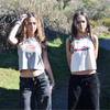 SISTA SCUM AE86 WOMENS ORGANIC RIB CROP TANK TOP