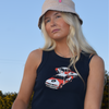 SISTA SCUM BIMMA WOMENS ORGANIC RIB CROP TANK TOP