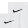 NIKE EVERYDAY CUSHIONED TRAINING CREW SOCKS 3 PACK - WHITE