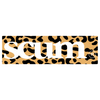 SCUM BOX LOGO LEOPARD PRINT STICKER