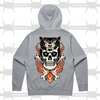 Tatttoo Graphic tiger and skull and crossbones hoodie