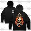 Traditional tattoo style anchor graphic hoodie