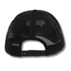 No Chaos Drawn Mesh Trucker Snapback Cap - Black / Black