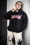 Electric script tattoo hoodie