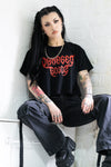 'Damaged Goods' womens tattoo inspired graphic cropped t-shirt