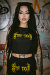 Stay True Crop Vest - Black