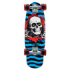 POWELL PERALTA "MICRO MINI RIPPER" COMPLETE SKATEBOARD 7.5" X 24" BLUE CRUISER