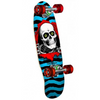 POWELL PERALTA "MICRO MINI RIPPER" COMPLETE SKATEBOARD 7.5" X 24" BLUE CRUISER