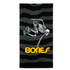 Powell Peralta Sk8Board Skeleton Beach Towel - Black