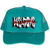 Welcome Thorns Embroidered Trucker Hat - Jade