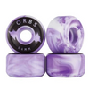 Welcome Orbs Specters Swirls Conical 99a Skateboard Wheels - Purple/White 54mm