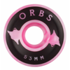 Welcome Orbs Specters Swirls Conical 99a Skateboard Wheels - Pink/White 53mm