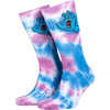 Santa Cruz Screaming Hand Tie Dye Sock Pink Blue