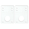 MODUS BEARINGS Modus Bearings Skateboard Riser Pads - White