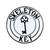 Skeleton Key Skateboards SKMFG Enamel Pin, Black/White