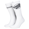 Santa Cruz Opus Dot Stripe Socks - Optic White