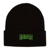 CREATURE LOGO OUTLINE LONG SHOREMAN BEANIE BLACK