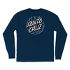 Santa Cruz X Thrasher Flame Dot L/S T-Shirt in Navy