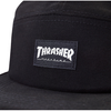 THRASHER LOGO 5 PANEL CAP - BLACK