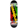 Birdhouse Stage 1	Triple Stack Complete Skateboard Rasta - 8"