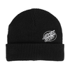 Santa Cruz Lined Oval Dot Beanie - Black