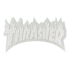 Thrasher Magazine - Flame Logo Sticker - White