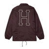 HUF SET H COACHES JACKET- EGGPLANT