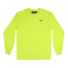 SCUM BOX LOGO LONG SLEEVE T-SHIRT - SAFETY GREEN