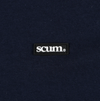 SCUM BOX LOGO LONG SLEEVE T-SHIRT - NAVY