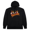 Thrasher Magazine Hooded Sweatshirt Sucka Free By Neckface - Black