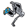 Powell Peralta Skateboarding Skeleton Lapel Pin 3 Glow in the Dark Skeleton