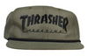 Thrasher Rope Snapback Cap - Olive