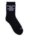 RIPNDIP FUCKING FUCK MID SOCKS - BLACK