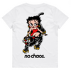 No Chaos Betty  Panther Kids Tee Green & White