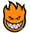 Spitfire Wheels Bighead Skateboard Sticker 4.5'' x 6''- Orange