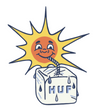 HUF SIPPIN' SUN STICKER