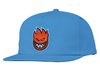 SPITFIRE Bighead Fill Snapback Hat - Light Blue/Red